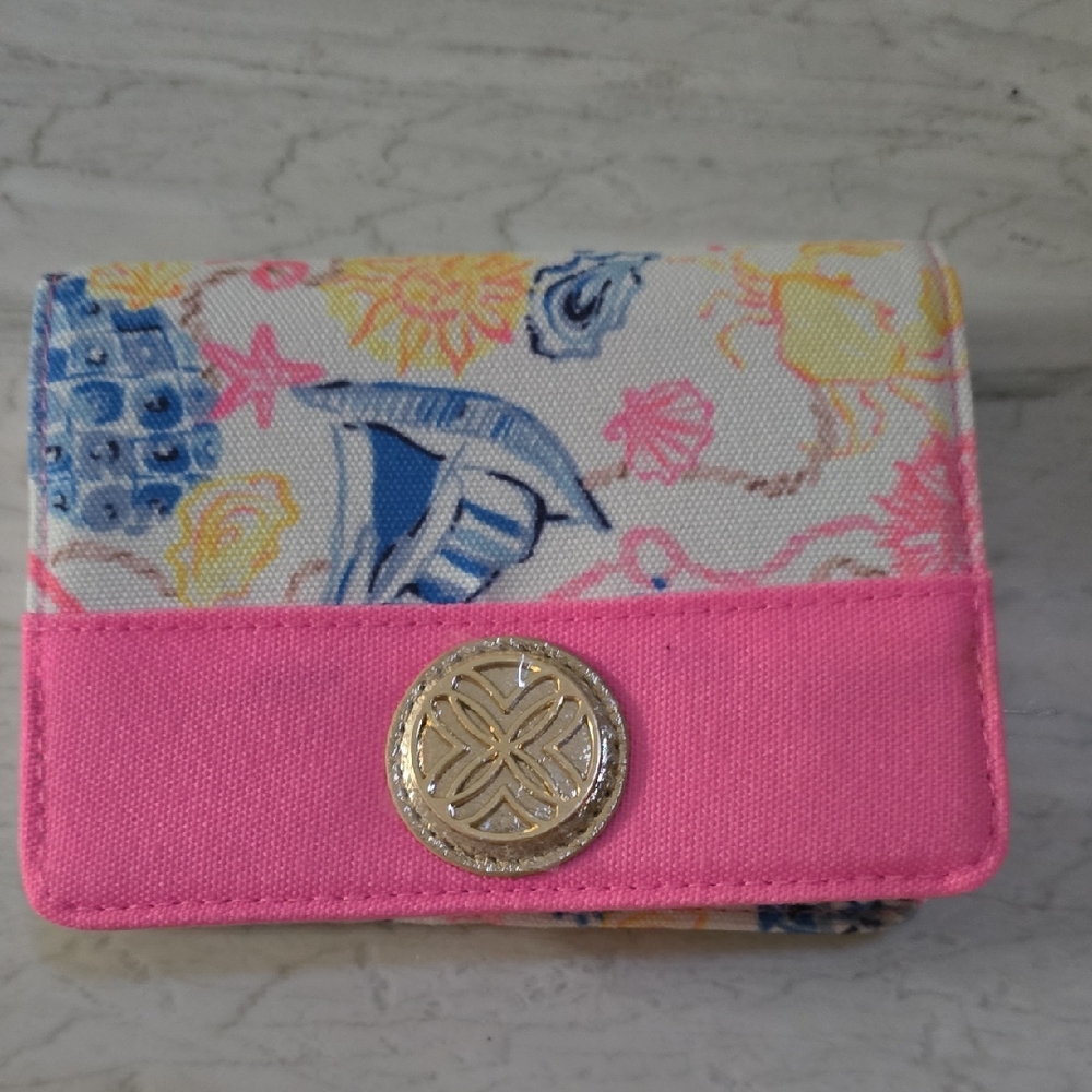 Lilly Pulitzer Playing Card Holder, two (2) decks of cards